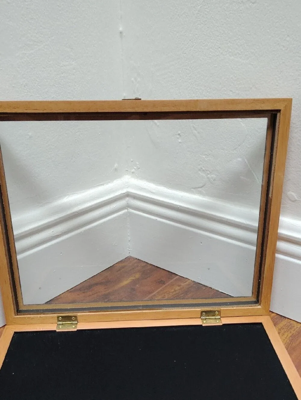 Wood Display Case with Velvet Interior, Jewelry Case  Shadow Box 10.5